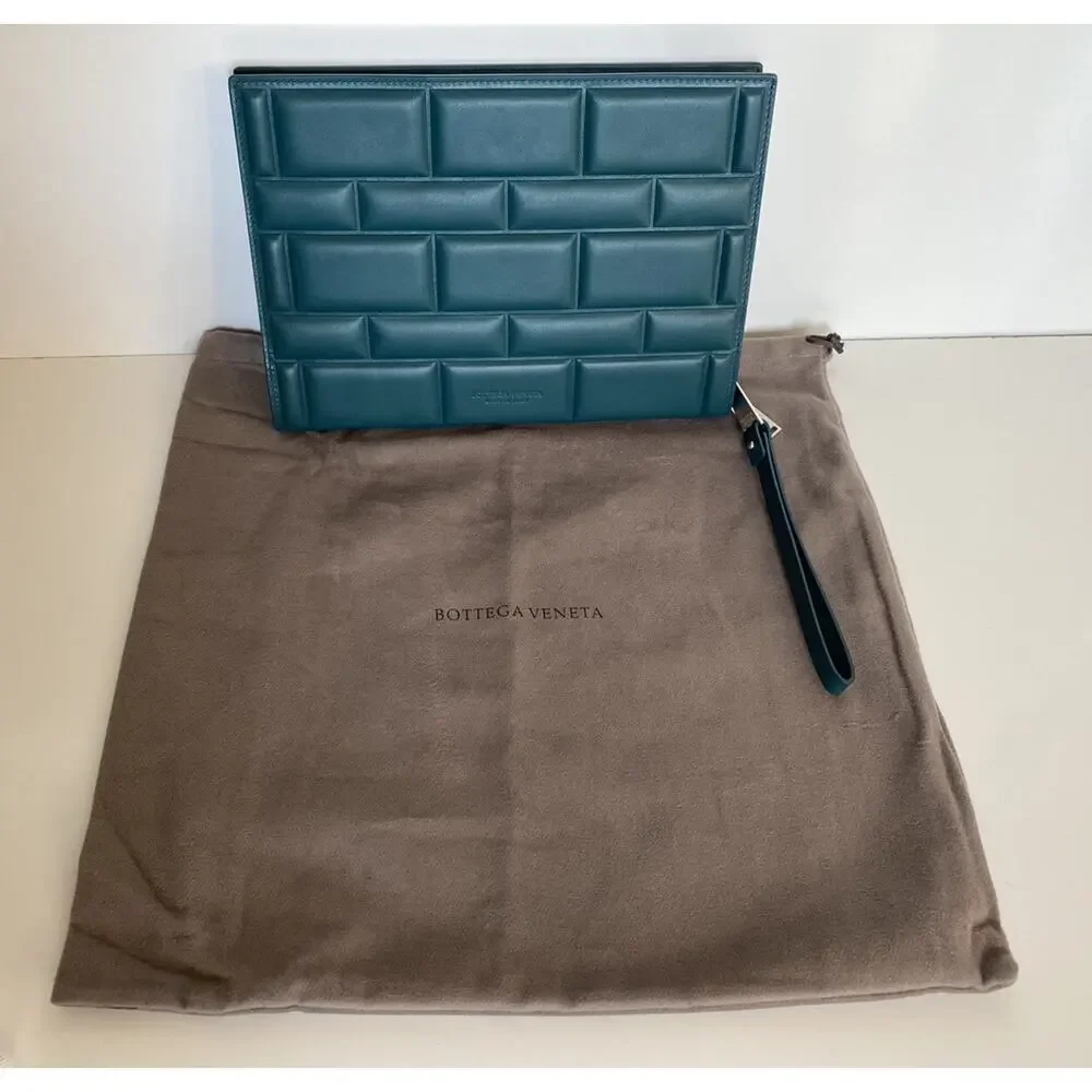 Bottega Veneta Butter Calf Leather Document Case Green 592855 NWT $1900